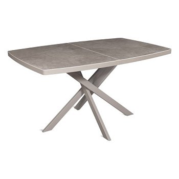 Стол кухонный раскладной из керамогранита на одной ножке (арт 33690) - Фото 2