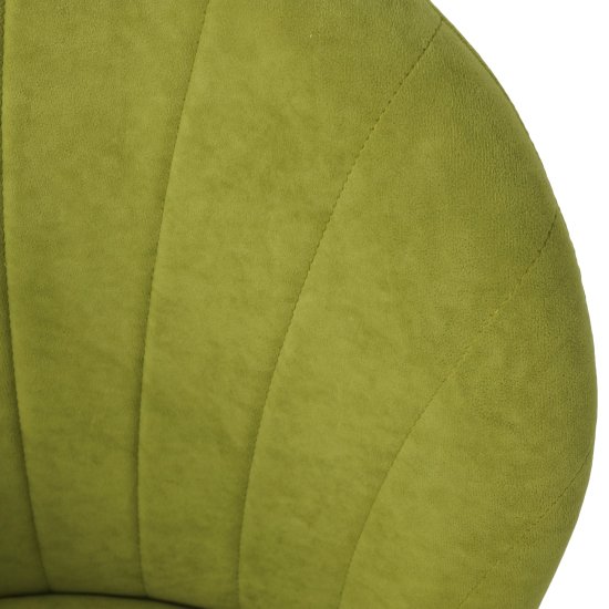 Барный стул на металлическом каркасе мягкий зеленый (арт 22548) Фото 5