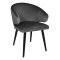 Стул с черными ножками из бархата (арт 16277)