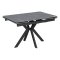 Стол обеденный со столешницей из керамики черный 120 см (арт 33516)