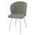 Стул обеденный мягкий серый из велюра (арт 22331)