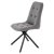 Стул на каркасе из металла серый из велюра (арт 35339)