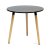 Стол дизайнерский черный D-80 см eames (арт 7108)