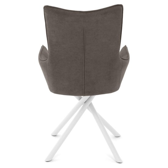 Стул с подлокотниками из велюра (арт 35549) Фото 6