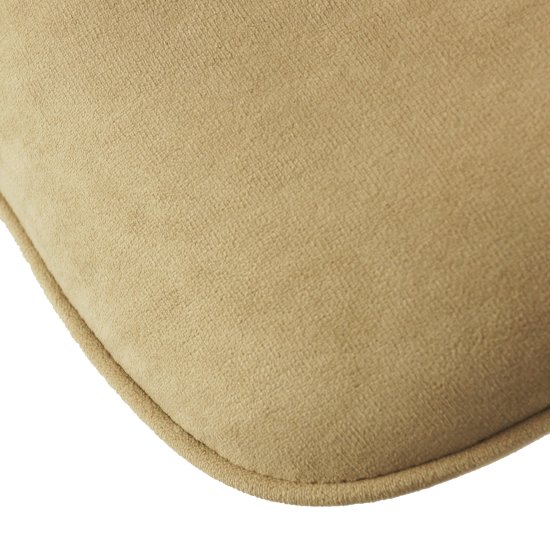 Полубарный стул мягкий бежевый из велюра (арт 20762) Фото 3