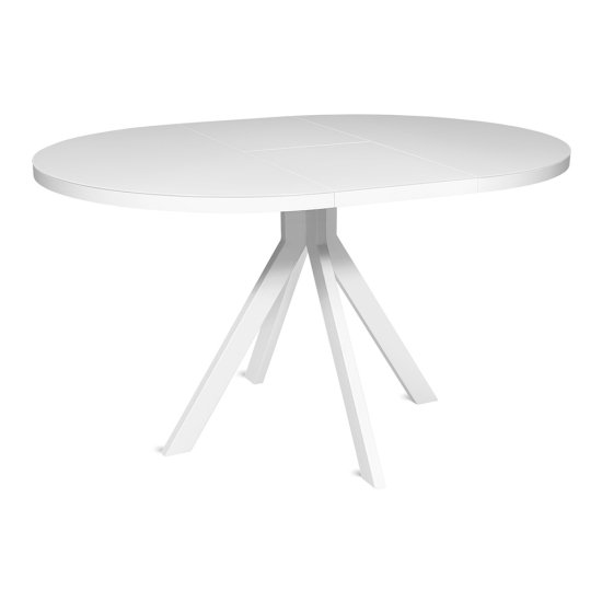 Стол обеденный круглый белый на одной ножке (арт 14119) Фото 3