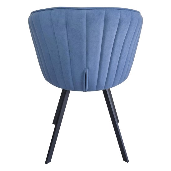 Стул для кухни с черными ножками синий (арт 31752) Фото 3