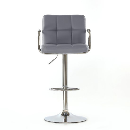 Барный стул из экокожи современный (арт 5885) Фото 2