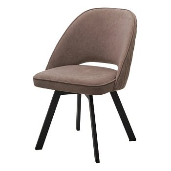 Стул на каркасе из металла с обивкой из велюра (арт 31414) - Фото 2