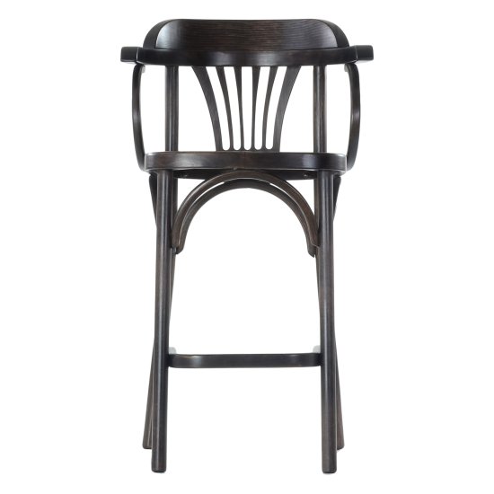 Стул полубарный с подлокотниками коричневый венский (арт 6327) Фото 2