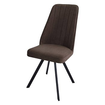 Стул металлический с мягким сидением в современном стиле (арт 14936) - Фото 2