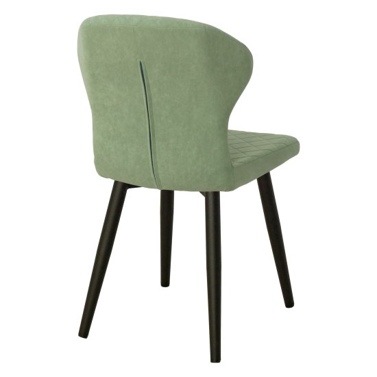 Стул с черными ножками мягкий из велюра (арт 19384) Фото 2
