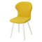 Стул кухонный мягкий желтый велюровый (арт 19259)