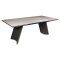 Стол дизайнерский раскладной прямоугольный из керамогранита (арт 33699)