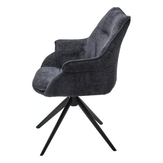 Стул для кухни с подлокотниками серый (арт 32948) Фото 3