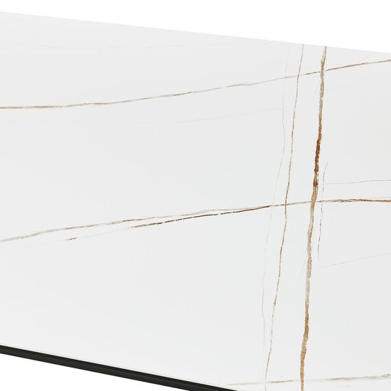 Стол дизайнерский керамический белый на четырех ногах (арт 31468) Фото 5