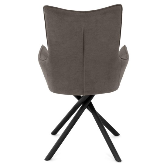 Стул дизайнерский мягкий с подлокотниками из велюра (арт 35553) Фото 6