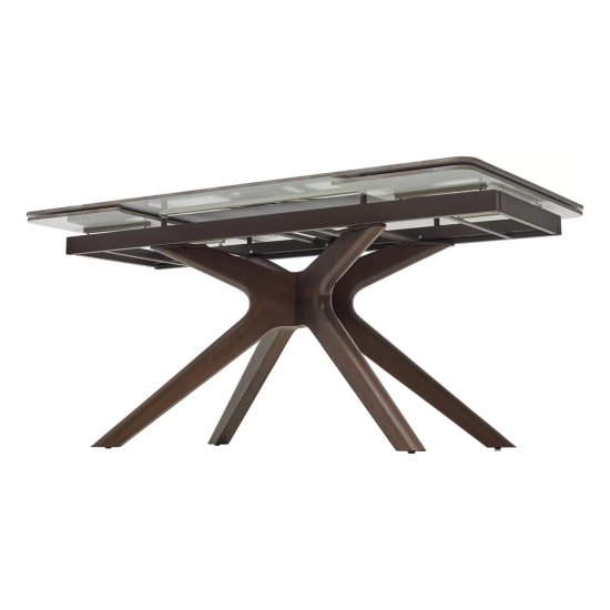 Стол раздвижной керамический на одной ножке (арт 33536) Фото 4