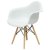 Стул-кресло дизайнерский деревянный с подлокотниками белый eames (арт 2316)