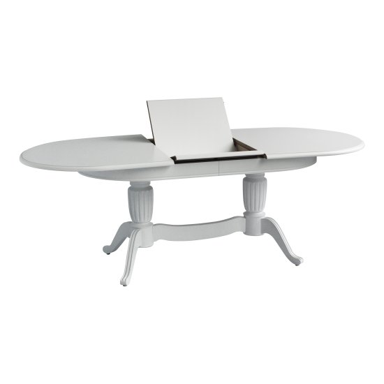 Стол раздвижной овальный белый классика (арт 5090) Фото 2