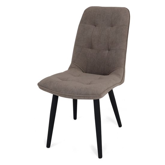 Стул для кухни серый велюровый (арт 20611) Фото 3