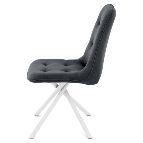 Стул серый с обивкой из велюра (арт 35333) Фото 3