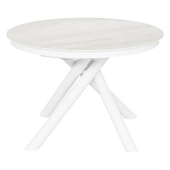 Обеденный стол раскладной круглый керамический D-110(+32) см (арт 35141) - Фото 2