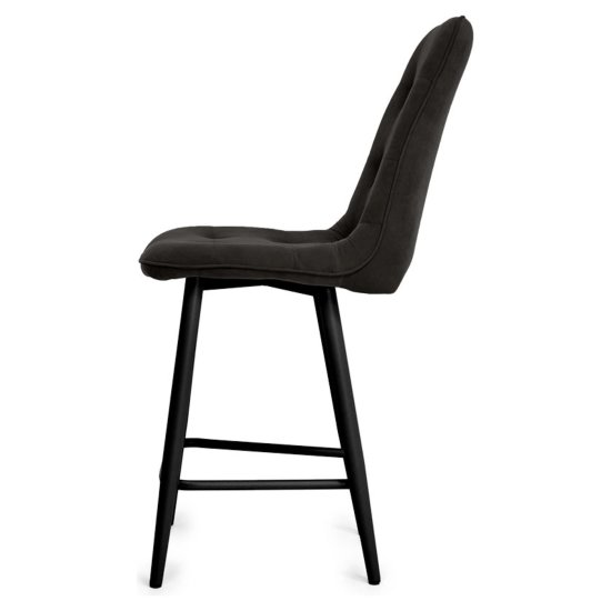 Стул барный с мягкой обивкой из велюра (арт 20861) Фото 4
