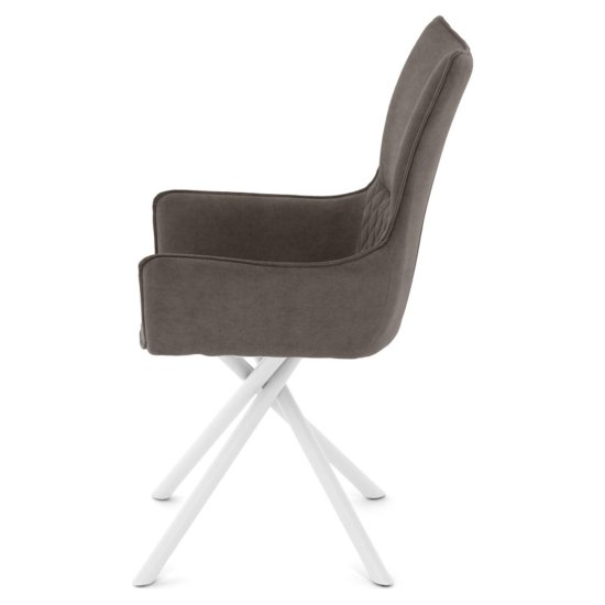 Стул с подлокотниками из велюра (арт 35549) Фото 4