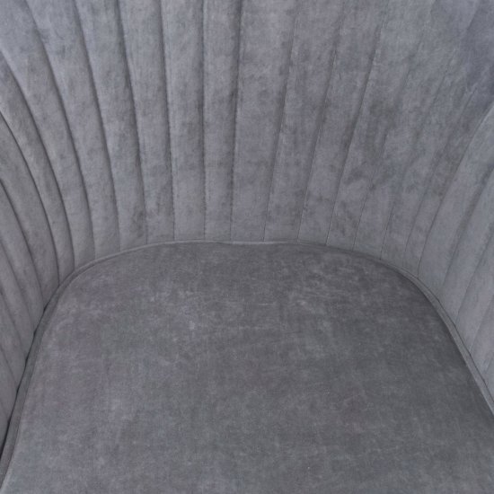 Стул на металлокаркасе мягкий серый (арт 31839) Фото 6