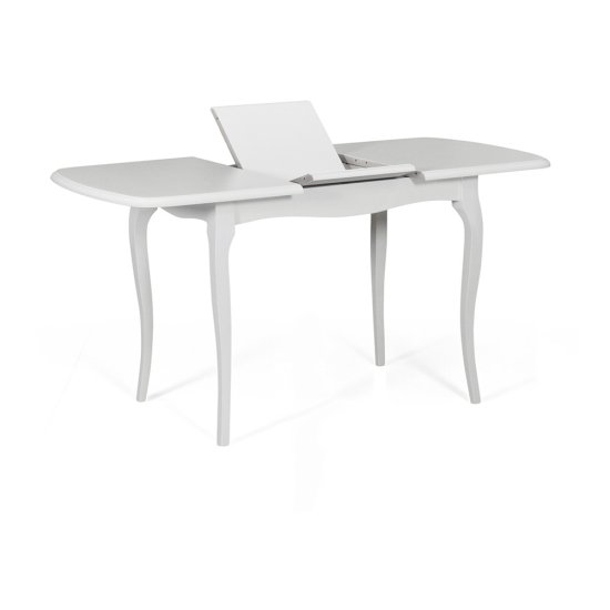 Стол для кухни раздвижной овальный белый классический (арт 10330) Фото 2