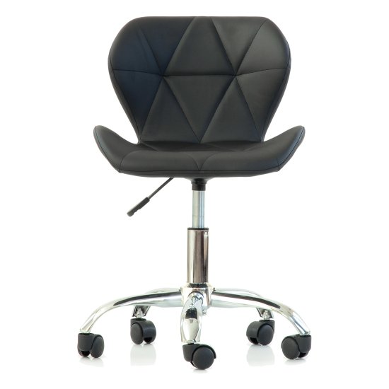 Стул дизайнерский с мягким сидением черный (арт 14987) Фото 2