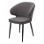 Стул с мягким сидением серый велюровый (арт 32608)