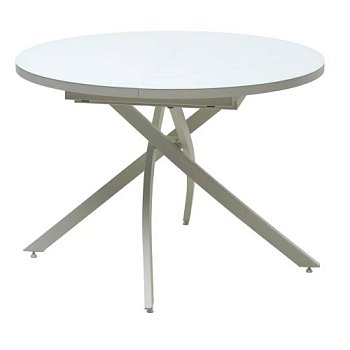 Стол круглый на одной ножке D-110(+35) см современный (арт 33421) - Фото 2