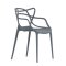 Стул серый из пластика современный (арт 6146)