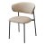Стул с мягким сидением бежевый велюровый (арт 33625)