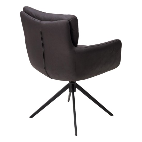 Стул на металлическом каркасе мягкий с подлокотниками (арт 34128) Фото 2