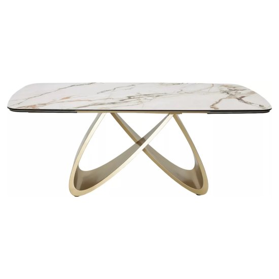 Стол раздвижной с керамической столешницей 180 см (арт 35268) Фото 7