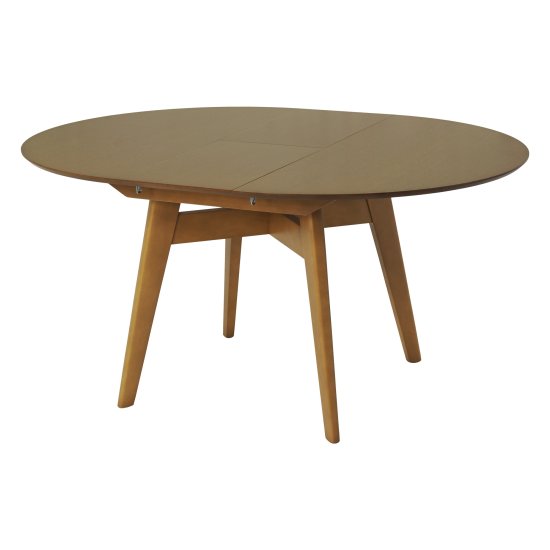 Стол кухонный раскладной круглый D-120(+35) см классический (арт 29127) Фото 3