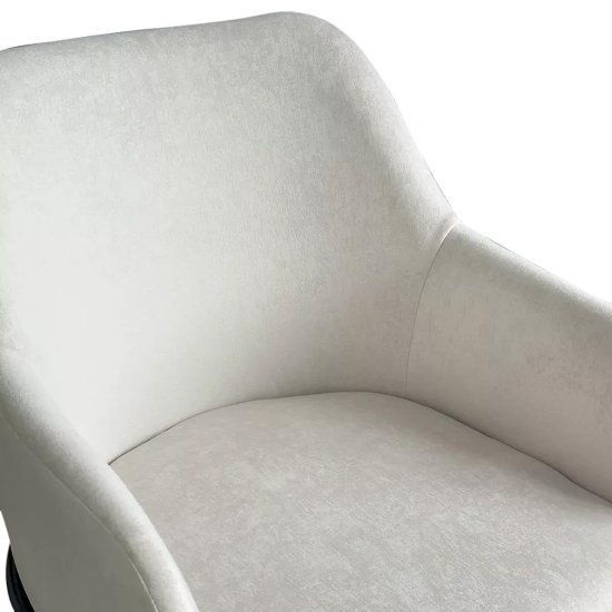 Стул металлический мягкий с подлокотниками слоновая кость (арт 33610) Фото 2