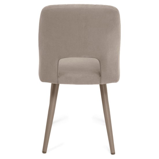 Стул слоновая кость из велюра (арт 13977) Фото 6