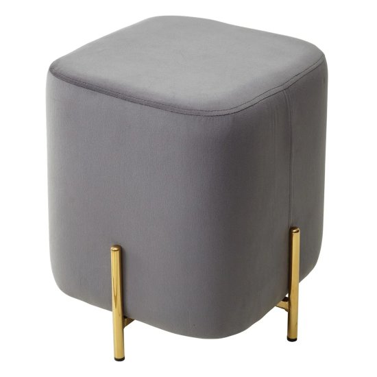 Пуфик с мягким сидением серый (арт 16749) Фото 1