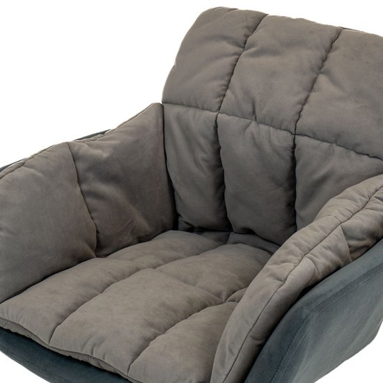 Стул для кухни серый из велюра (арт 33539) Фото 8