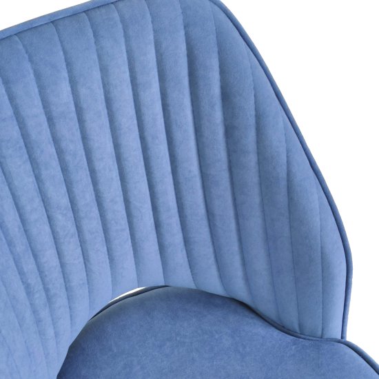 Стул мягкий кремовый велюровый в современном стиле (арт 31954) Фото 1