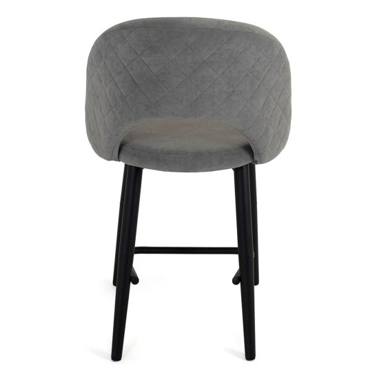 Полубарный стул на металлическом каркасе серый (арт 21852) Фото 6