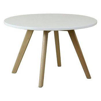 Журнальный стол круглый белый D-70/H43 см (арт 29316) - Фото 2