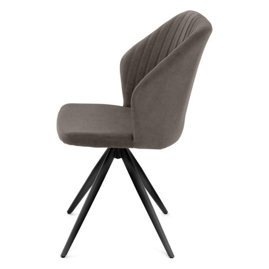 Стул с черными ножками из велюра (арт 35422) Фото 4