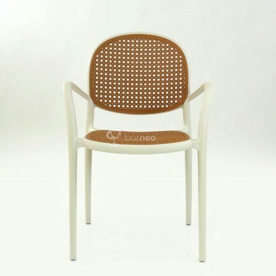 Стул для кухни бежевый пластиковый (арт 31295) Фото 2