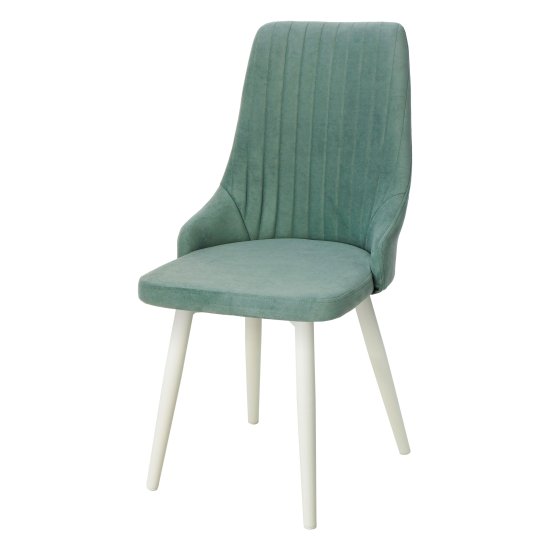 Стул кухонный мятный из велюра (арт 22847) Фото 1