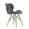 Стул дизайнерский мягкий серый eames (арт 5648)